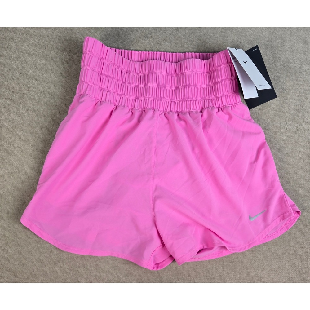 Nike Women DX6642 Dri-Fit Ultra High Waisted 3" Brief Lined Shorts Gym Small NEW